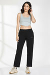 Zivame Knit Cotton Loungewear Bottom - Black Beauty — thumbnail 5